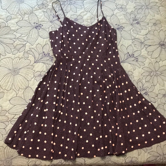 old navy blue polka dot dress